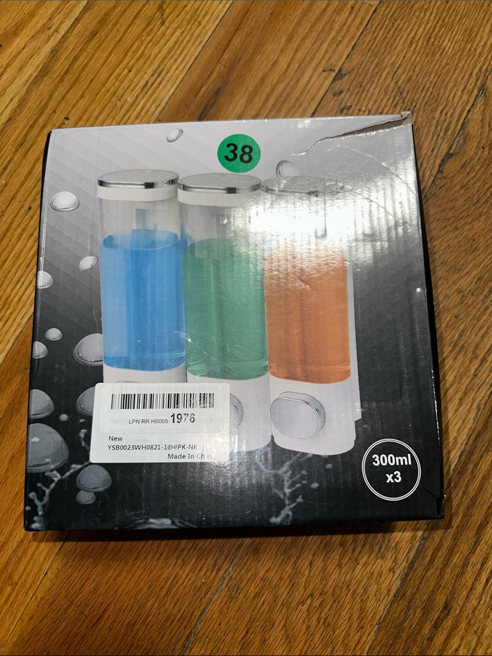 Triple Wall-Mount Soap Dispenser Set - Blue, Green, Orange